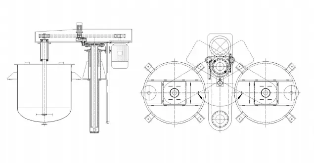 Lift Type Mixing Kettle