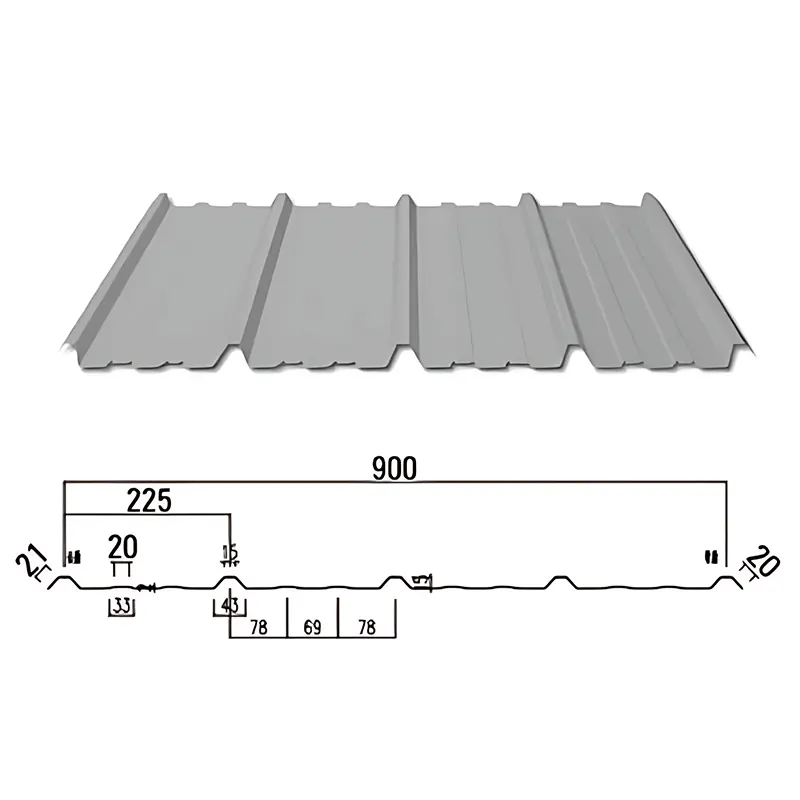 Color-coated corrugated sheet 760